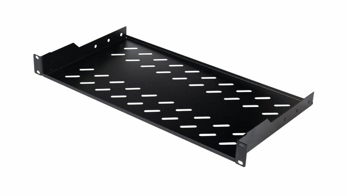 EQUIP PRATELEIRA FIXA PARA BASTIDORES 19" 1U 250MM BLACK