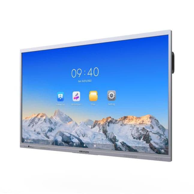 Hikvision Monitor interativo 65" 4K Android com certificação Google EDLA