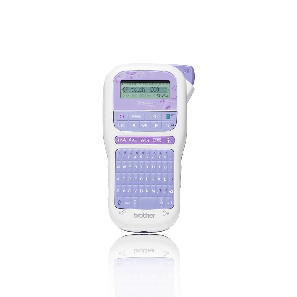 Brother P-Touch PT-H200 - Etiquetadora - P/B - tranferência térmica - Rolo (1,2 cm) - cortador