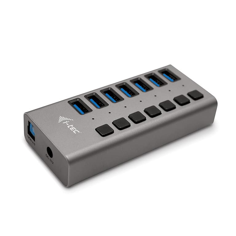 Hub de carregamento i-tec USB 3.0 7 portas + Carregador de corrente 36 W
