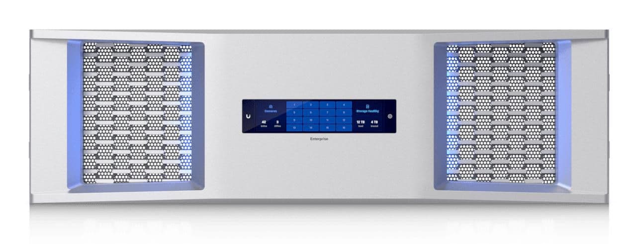 Ubiquiti UniFi 3U Bezel Faceplate that integrates with ENVR and ENAS