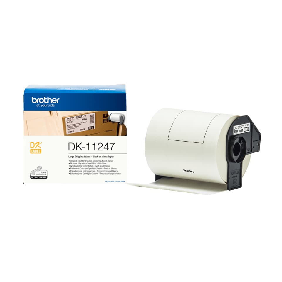 Brother DK-11247 - Preto em branco - 103 x 164 mm 180 etiqueta(s) (1 rolo(s) x 180 etiquetas - para P/N: US#QL-1060N