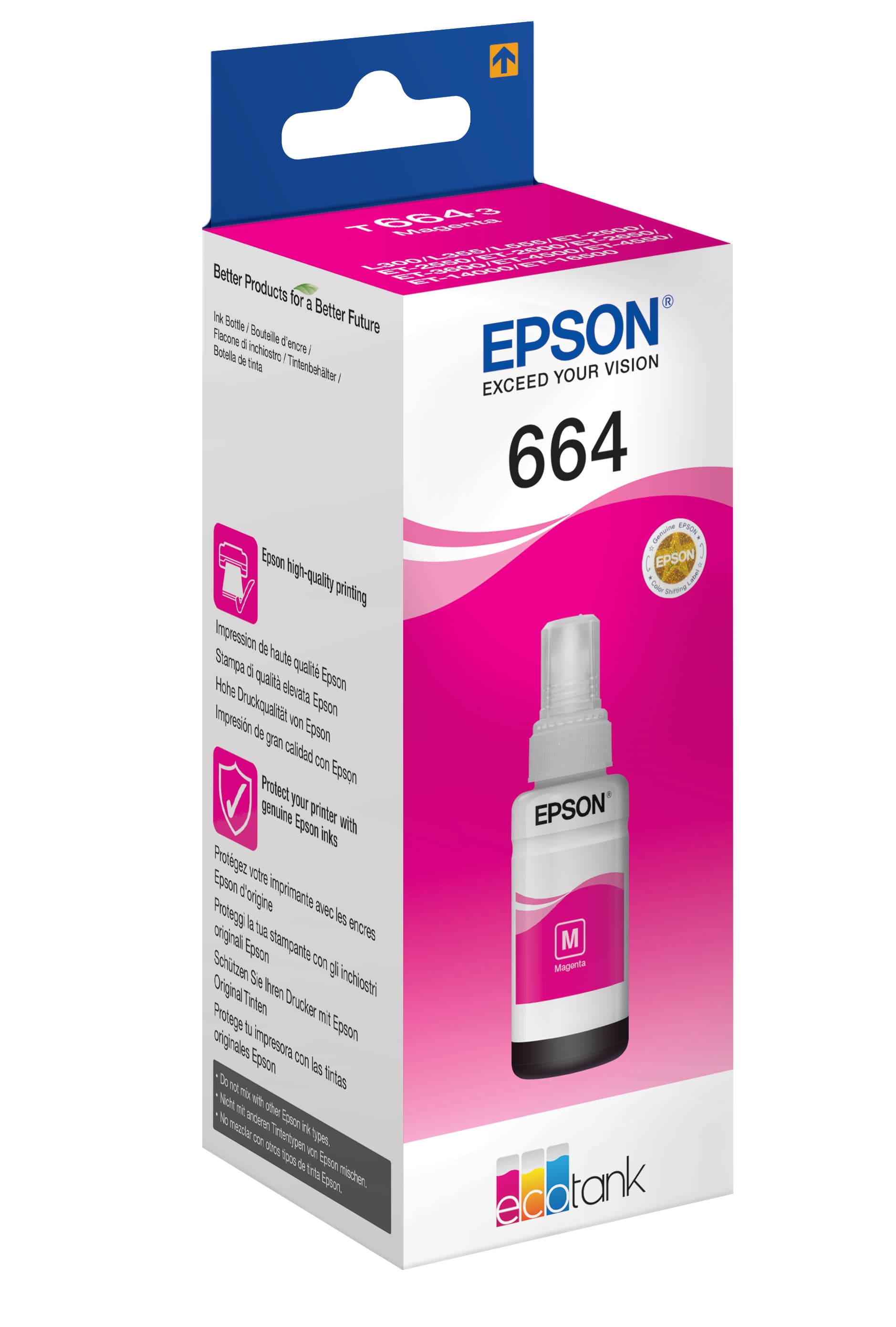 EPSON TINTEIRO MAGENTA 70ml ET-L355/L555/ET/14000/ET/4550/E