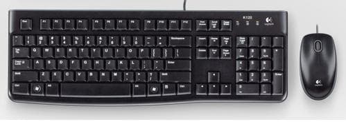 Logitech Desktop MK120 - Conjunto de teclado e rato - USB