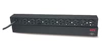 APC Basic Rack-Mount PDU - Faixa de distribuição de energia (montável em bastidor) - AC 120 V - 1.8 kW - entrada: NEMA 5-15 - conectores de saída: 10 (NEMA 5-15) - 1U - 19" - 3.65 m cabo - preto - para P/N: SMT1000RM1U, SMT1500CNC, SMT750RM2UCNC, SMT