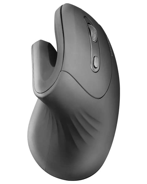 MARS GAMING MMW-ERGOPRO VERTICAL ERGONOMIC WIRELESS MOUSE, 3200DPI OPTICAL, HUANO SWITCHES, BLACK