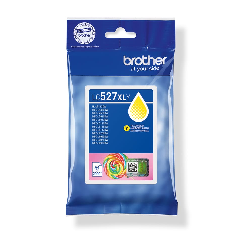 BROTHER TINTEIRO AMARELO LC527XLY