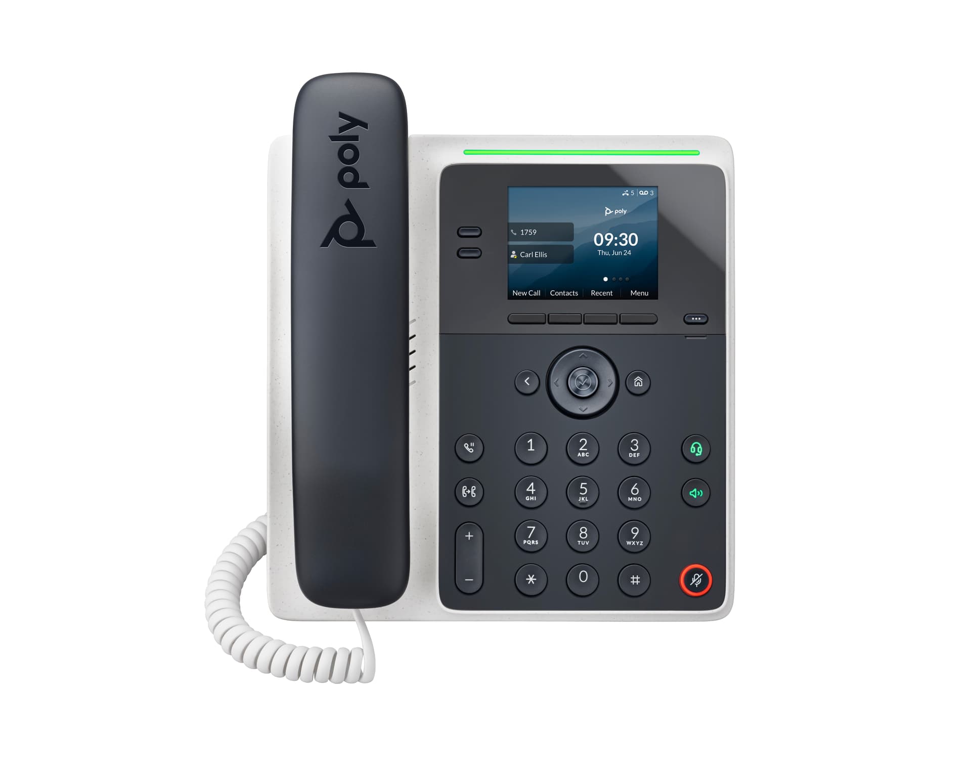 HP Poly Telefone IP Poly Edge E100 com PoE, 7,11 cm (2.8"), 320 x 240 pixels