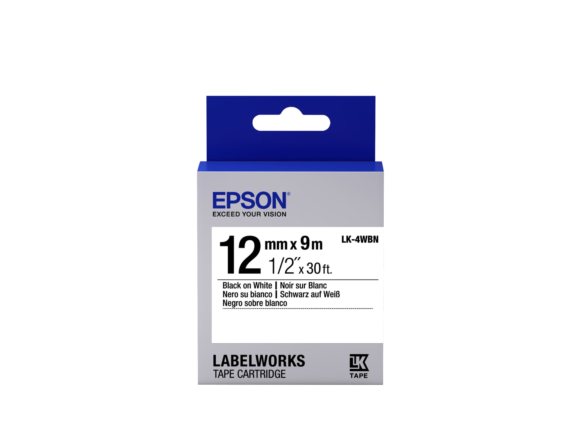 EPSON FITA LK-4WBN BRC/PRT 12/9MM