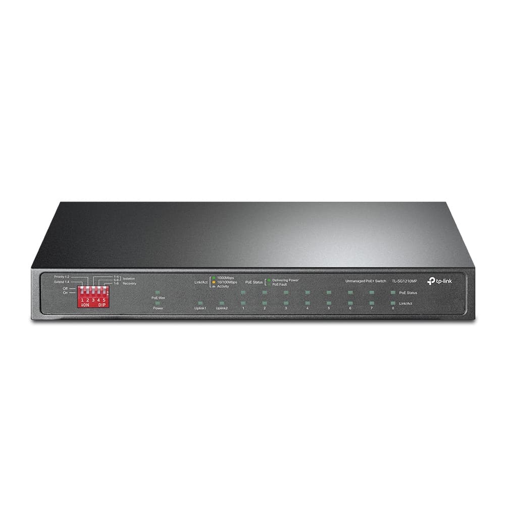 TP-LINK SWITCH 10PORT GIGABIT DESKTOP SWITCH WITH 8PORT POE+