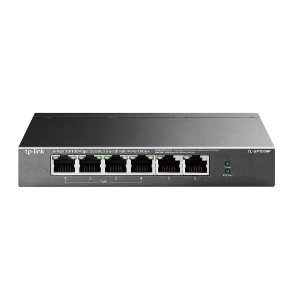 TP-LINK SWITCH 6PORT 10/100 MBPS DESKTOP W/ 4PORT POE+
