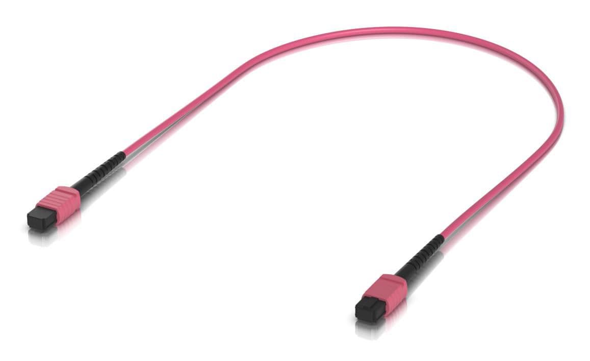 Ubiquiti Indoor OM4 multi-mode fiber patch cable with MPO-12 Type