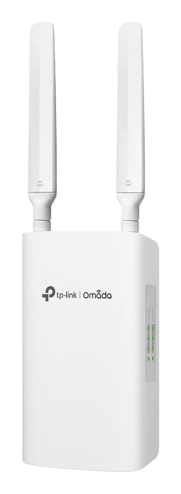 TP-LINK Omada 4G+Cat6 AX3000 Outdoor/Indoor Gateway 3x Gigabit WAN/LAN Port 1 Nano SIM slot 4G+ Cat6 802.3bt/at/af 1 Ports PoE IN