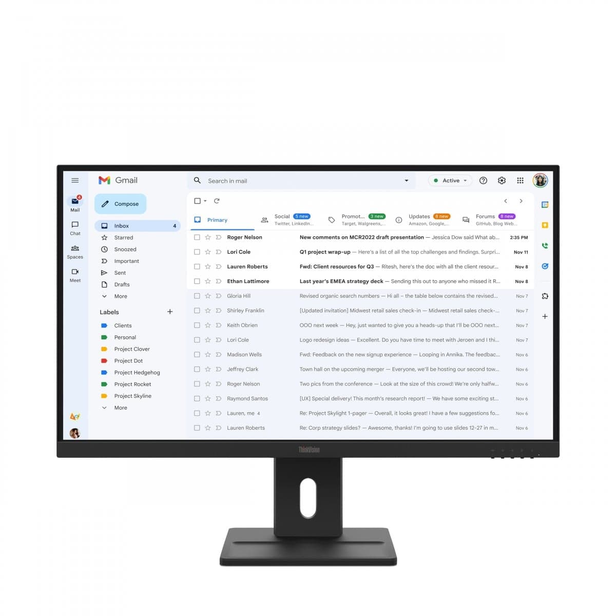 Lenovo ThinkVision E27-40 Monitor, 68,6 cm (27"), 1920 x 1080 pixels