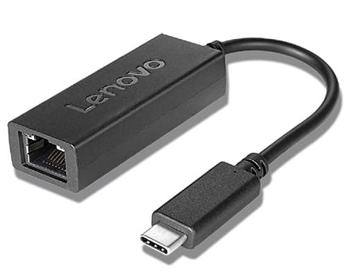 Lenovo USB-C to Ethernet Adapter - Adaptador de rede - USB-C - Gigabit Ethernet x 1 - preto - para ThinkPad T16 Gen 4 21QN, ThinkSmart Hub 11H1