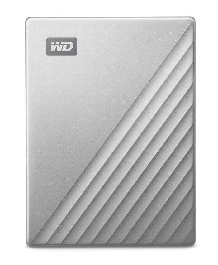 WD My Passport Ultra WDBC3C0010BSL - Disco rígido - encriptado - 1 TB - externa (portátil) - USB 3.0 (USB C conector) - 256-bits AES - prata