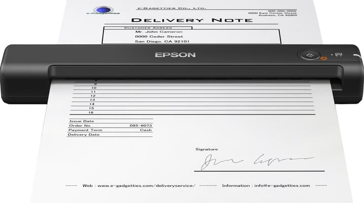 Epson WorkForce ES-50 - Scanner para folhas de papel - Sensor de Imagem de Contacto (SIC) - A4 - 600 ppp x 600 ppp - até 300 varreduras por dia - USB 2.0