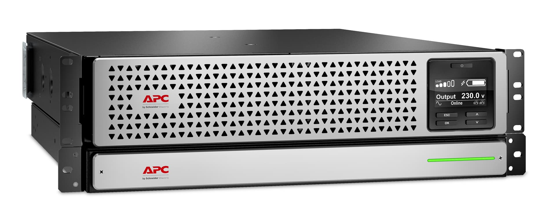 APC Smart-UPS On-Line Li-Ion 3000VA - UPS (montável em bastidor / externo) - AC 230 V - 2700 watt - 3000 VA - Ethernet 10/100, RS-232, USB - conectores de saída: 8 - preto