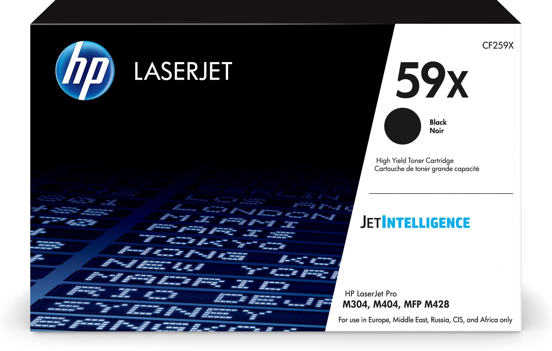 HP 59X - Alto Rendimento - preto - original - LaserJet - cartucho de toner (CF259X) - para LaserJet Pro M304a, M404dn, M404dw, M404n, M428fdw
