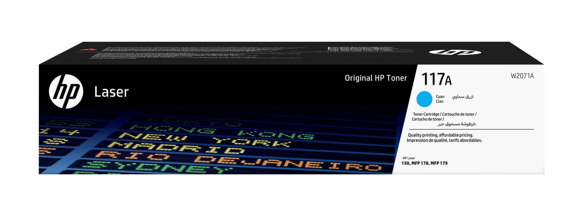HP 117A - Azul cyan - original - cartucho de toner (W2071A) - para Color Laser 150a, 150nw, MFP 178nw, MFP 178nwg, MFP 179fnw, MFP 179fwg