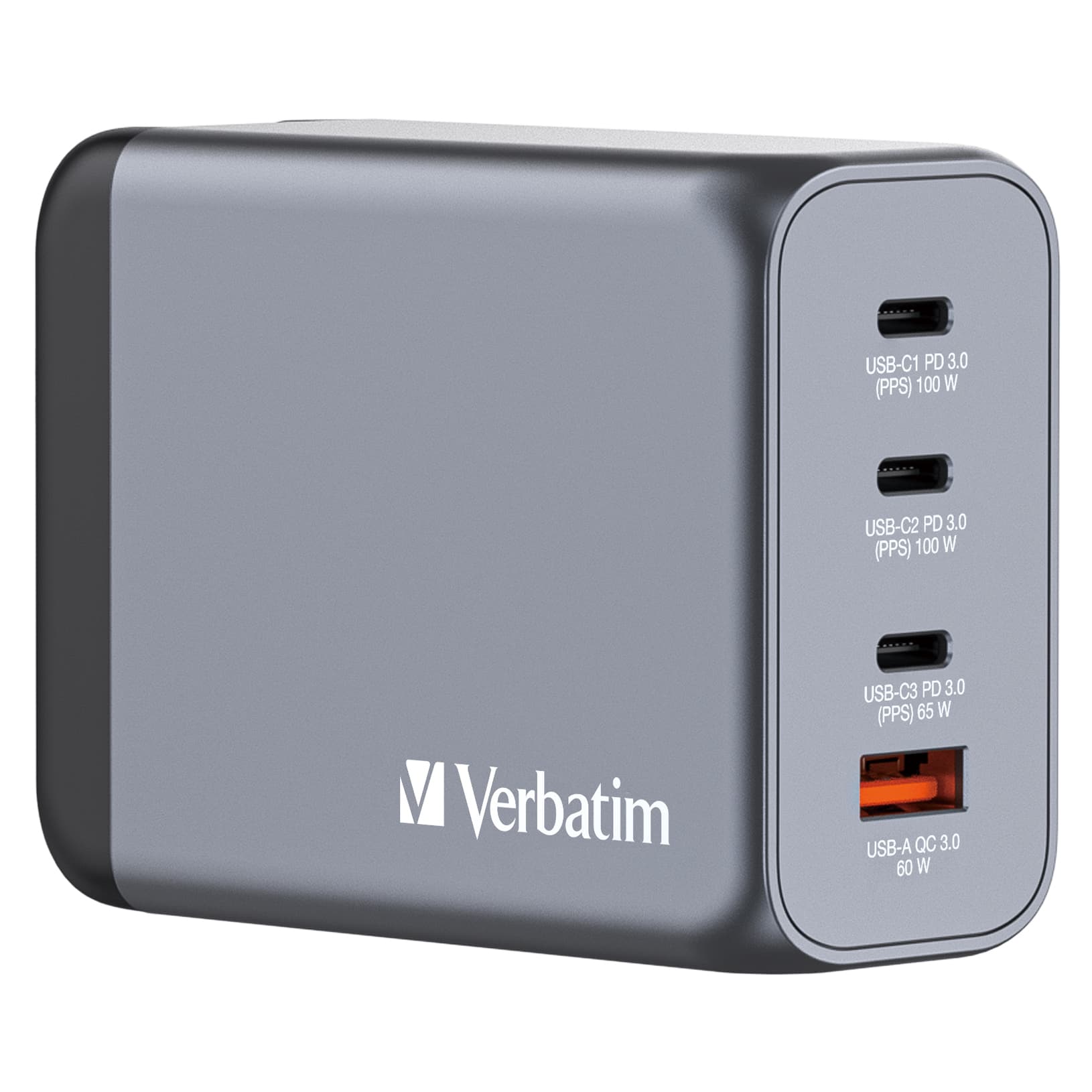 VERBATIM CARREGADOR GAN 200W 3x USB-C 1xUSB-A #PROMO 20%#