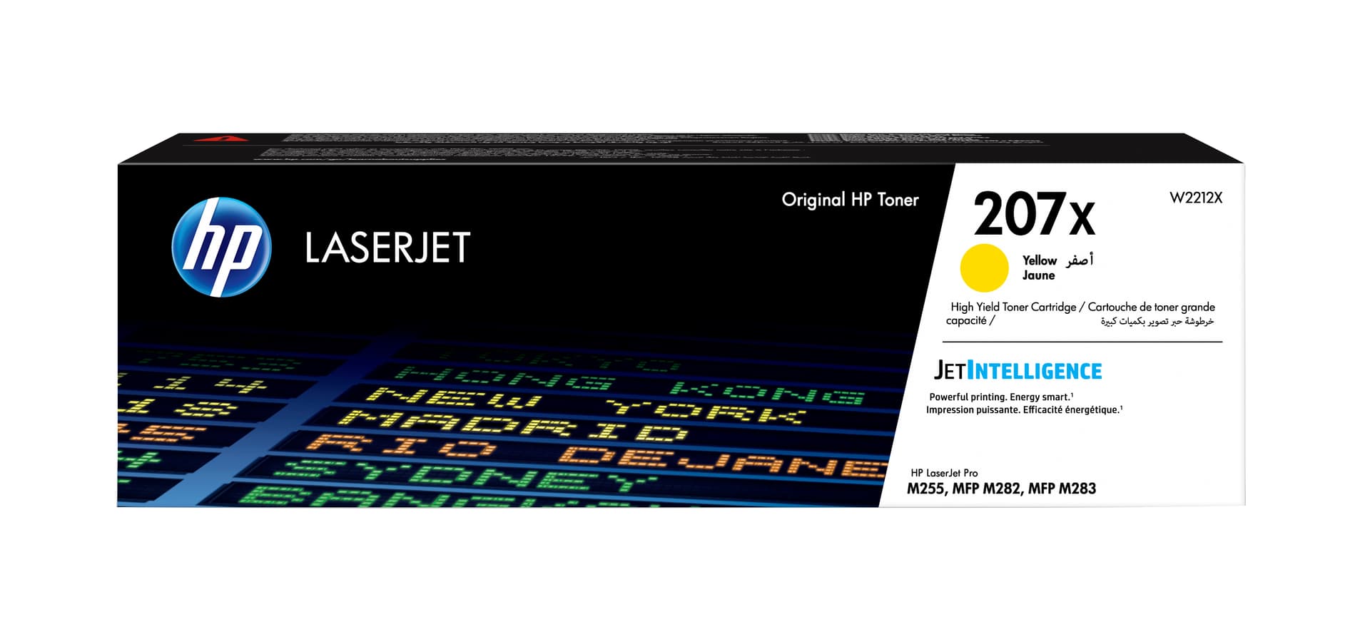 HP 207X - Alto Rendimento - amarelo - original - LaserJet - cartucho de toner (W2212X) - para Color LaserJet Pro M255dw, M255nw, MFP M282nw, MFP M283fdn, MFP M283fdw