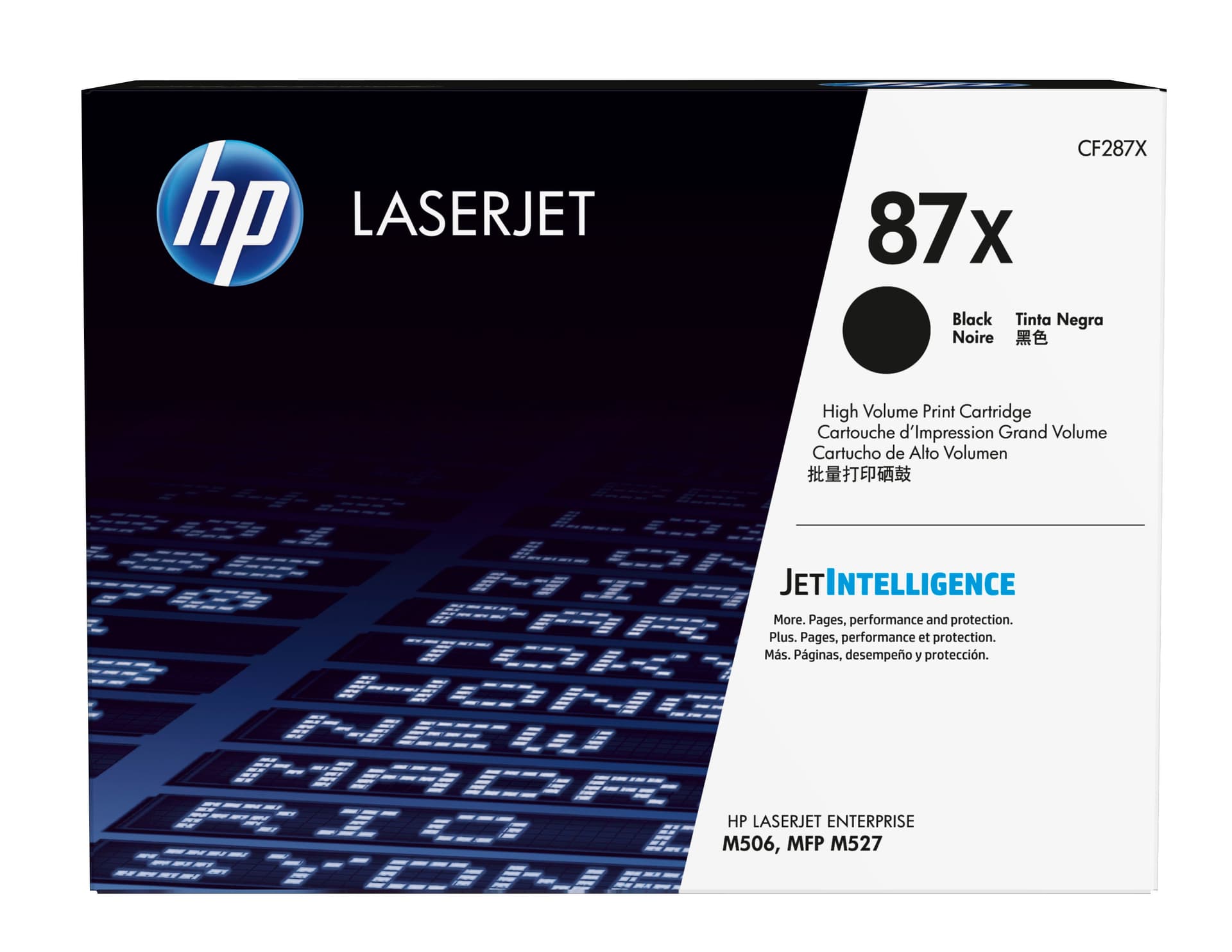 HP 87X - Alto Rendimento - preto - original - LaserJet - cartucho de toner (CF287X) - para LaserJet Enterprise M506, MFP M527, LaserJet Enterprise Flow MFP M527, LaserJet Pro M501