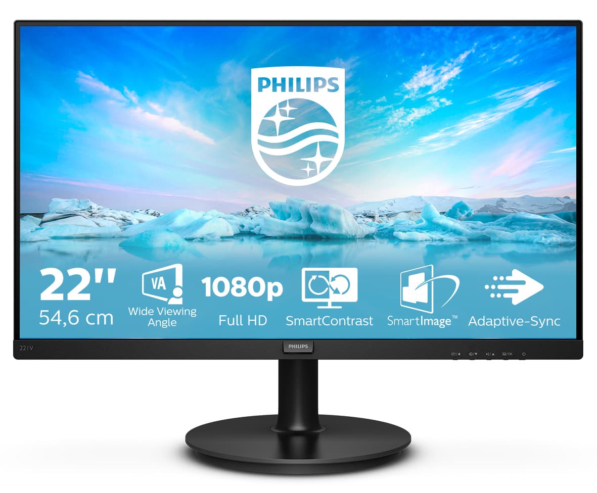 Philips V Line 221V8A/00, 54,6 cm (21.5"), 1920 x 1080 pixels