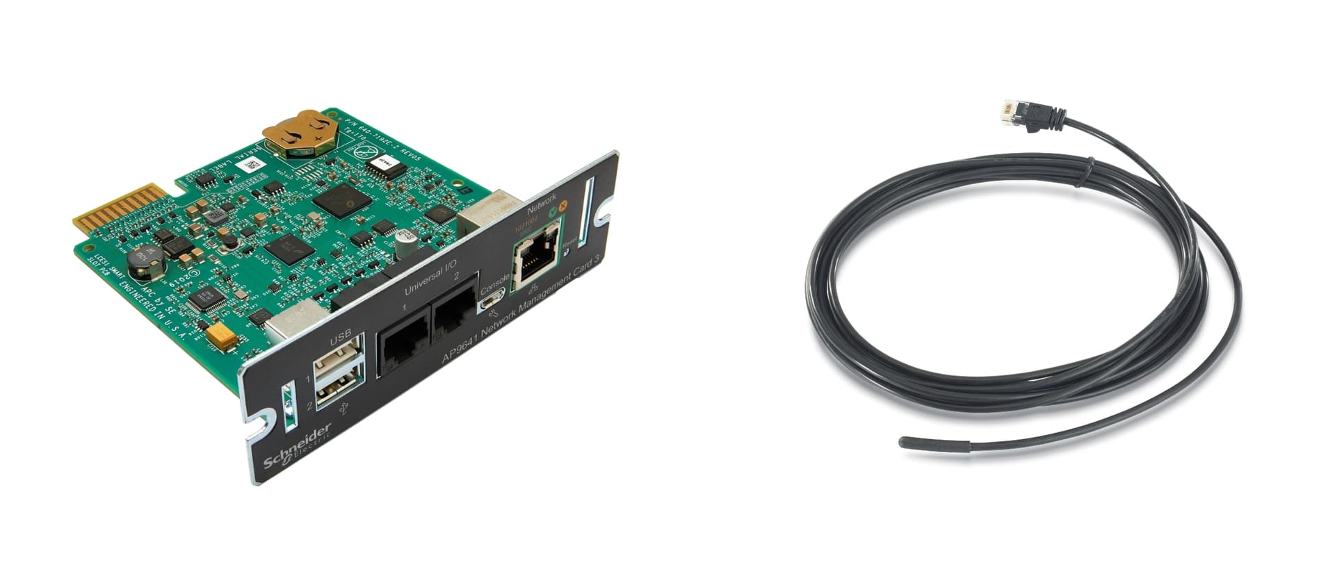 APC Network Management Card 3 with PowerChute Network Shutdown & Environmental Monitoring - Adaptador de gestão remota - 1GbE - 1000Base-T - para Smart-UPS SRT 1500VA