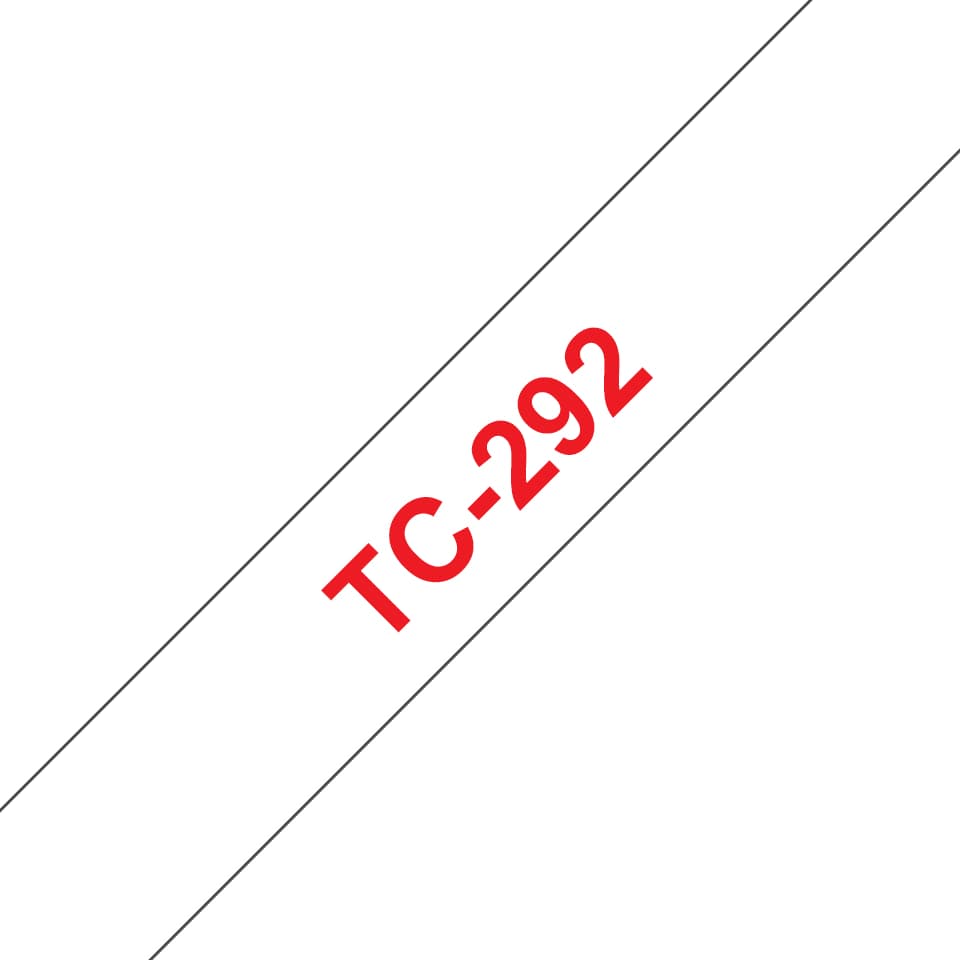 Brother - Branco, vermelho - Rolo (0,9 cm x 7,7 m) 1 pcs. fita da impressora - para P-Touch PT-15, PT-20, PT-2000, PT-3000, PT-500, PT-5000, PT-6, PT-8, PT-8E