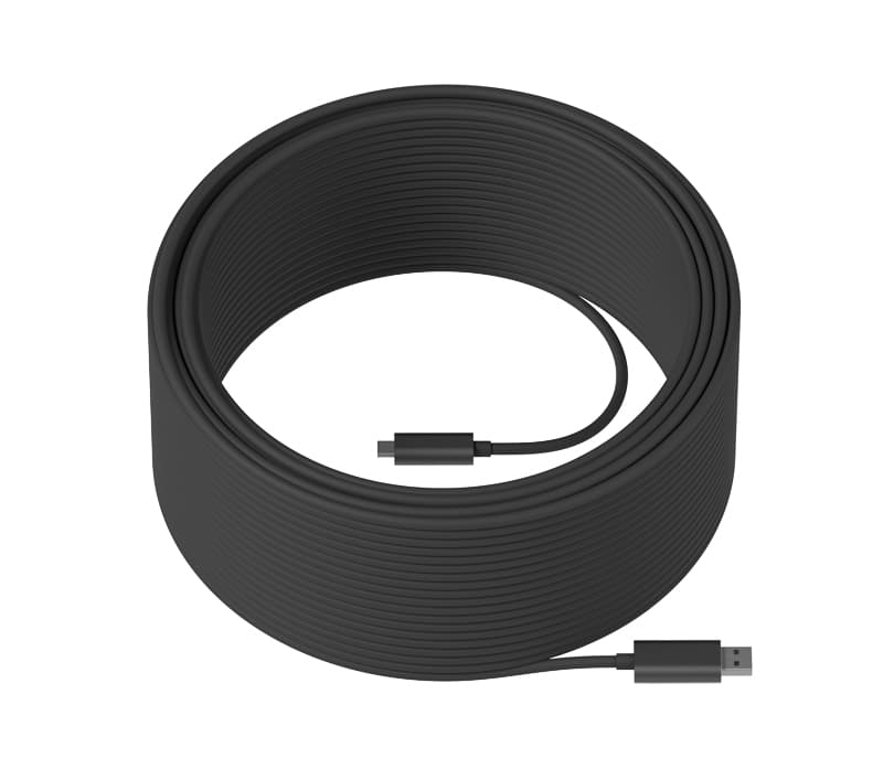 Logitech Strong - Cabo USB - USB Tipo A (M) para USB-C (M) - USB 3.2 - 45 m - câmara, Active Optical Cable (AOC) - para Room Solution Huddle, Large