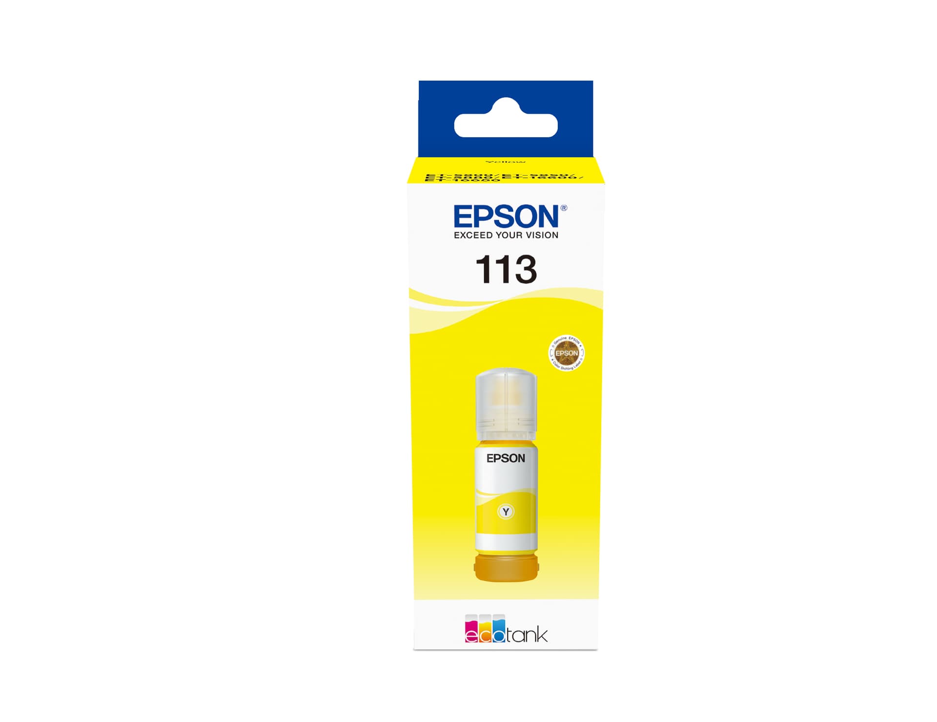 Epson EcoTank 113 - 70 ml - amarelo - original - recarga de tinta - para EcoTank ET-16150, 16650, 5150, 5170, 5800, 5850, 5880, EcoTank Pro ET-16680, 5150, 5170