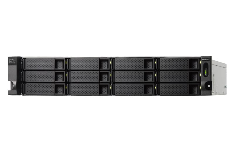 QNAP TL-R1200C-RP - Matriz de disco rígido - 12 baias (SATA-600) - USB 3.2 Gen 2 (externo) - montável em bastidor - 2U