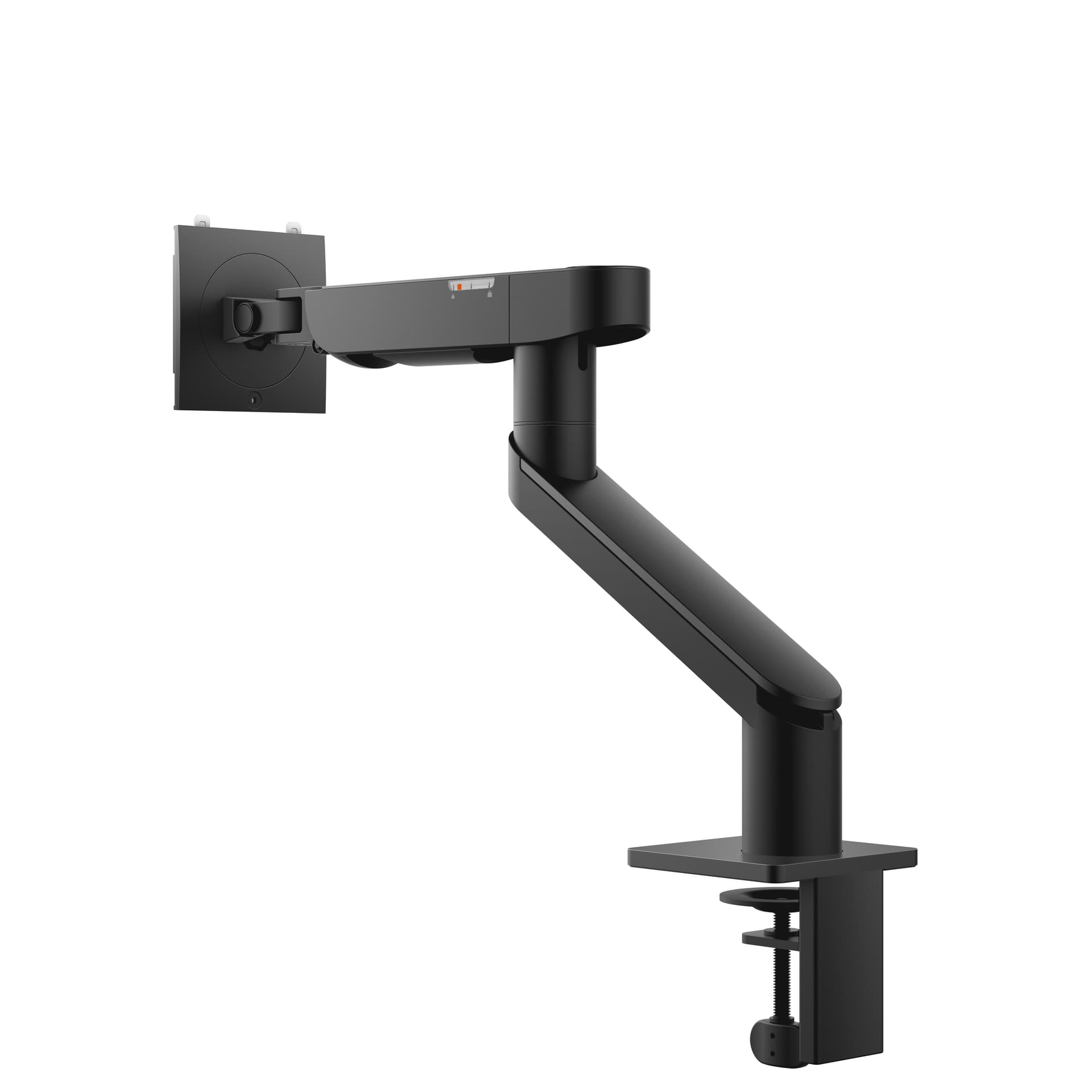 Dell Single Monitor Arm - MSA20 - Kit de montagem - braço ajustável - para visor LCD - metal - preto - tamanho de tela: 19"-40" - interface de montagem: 100 x 100 mm - montável na secretária