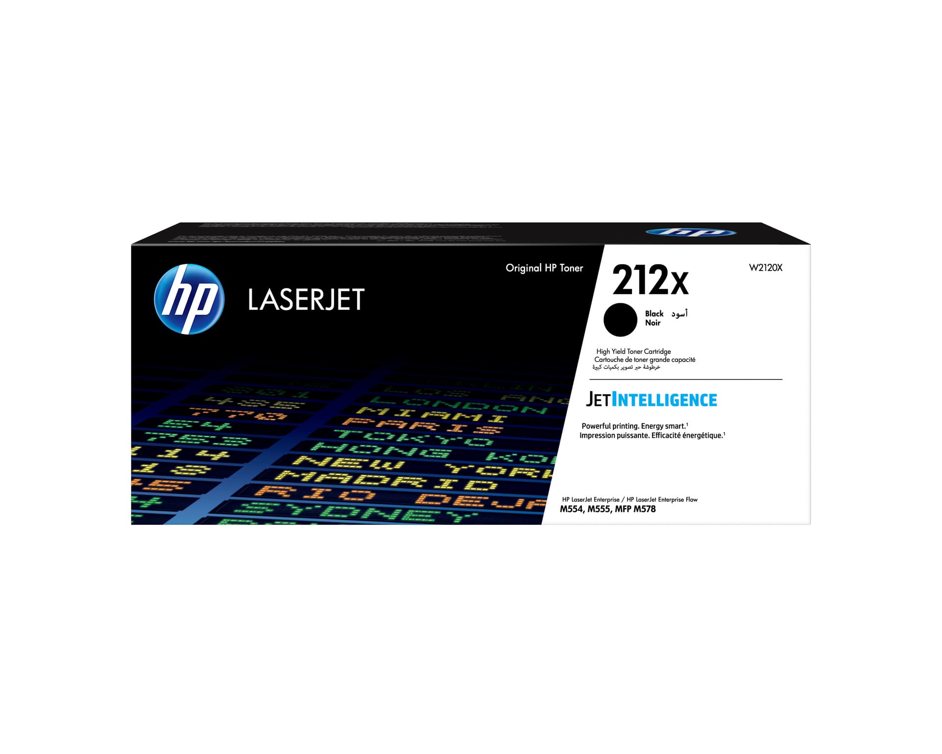 HP 212X - Alto Rendimento - preto - original - LaserJet - cartucho de toner (W2120X) - para Color LaserJet Enterprise M555, MFP M578, LaserJet Enterprise Flow MFP M578