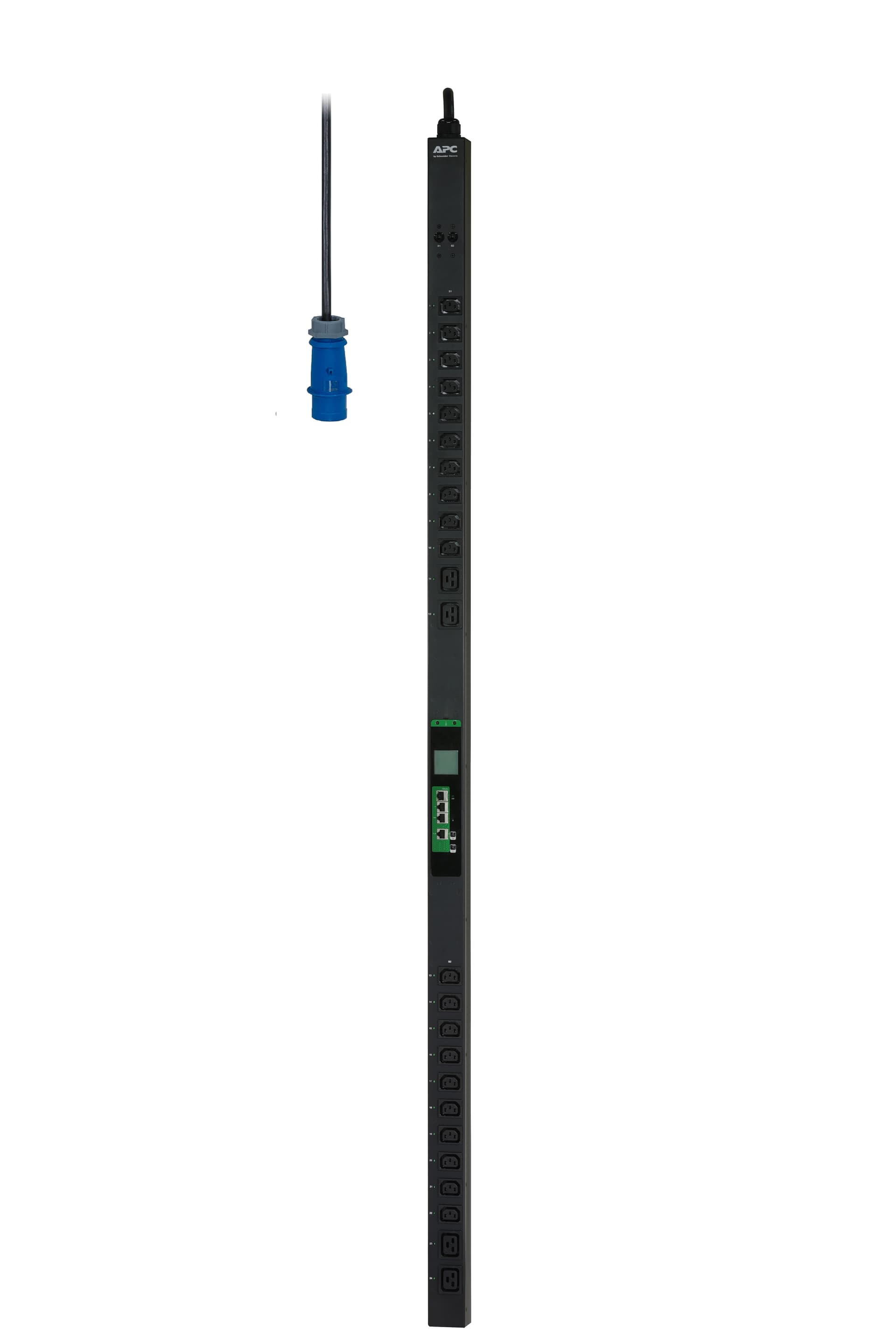 APC Easy Switched PDU EPDU1132S - Unidade de distribuição de potência (montável em bastidor) - AC 200/208/230 V - 7360 VA - Ethernet - entrada: IEC 60309 2P+E - conectores de saída: 24 (20 x IEC 60320 C13, 4 x IEC 60320 C19) - 0U - 3 m cabo - preto