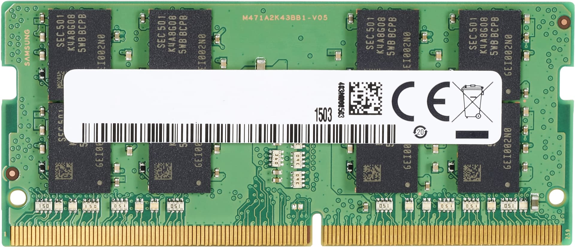 HP - DDR4 - módulo - 4 GB - SO DIMM 260-pinos - 3200 MHz / PC4-25600 - 1.2 V - unbuffered - sem ECC - para Elite Slice G2 (SODIMM), EliteDesk 705 G5 (SODIMM), EliteOne 800 G5 , 800 G6, 800 G8, ProDesk 400 G5 (SODIMM), 400 G6 (SODIMM), 600 G5 (SODIMM)