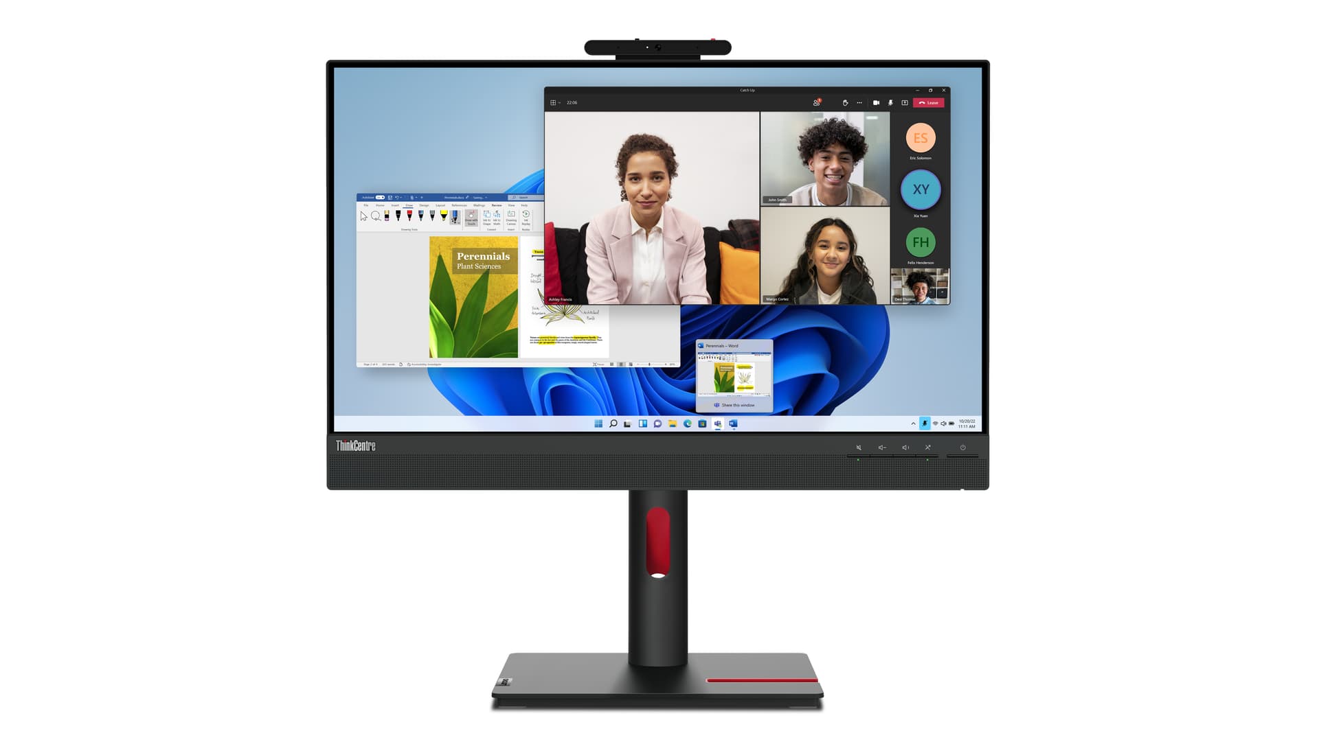 Lenovo ThinkCentre TIO-24 Gen5 Monitor, 60,5 cm (23.8"), 1920 x 1080 pixels