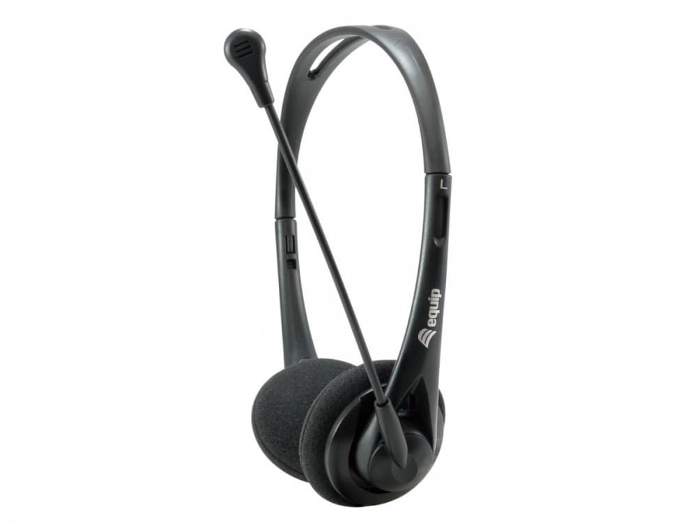 EQUIP LIFE HEADSET C/MICRO C/COMAN VOL 3.5"+ ADAP 2 JACKS