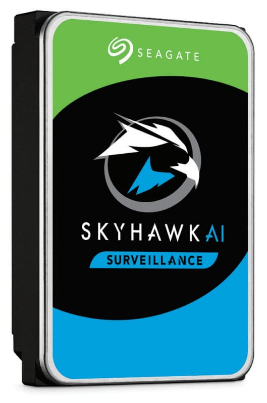 Seagate SkyHawk AI ST8000VE001 - Disco rígido - 8 TB - interna - 3.5" - SATA 6Gb/s - buffer: 256 MB - com 3 anos de Recuperação de dados Seagate Rescue