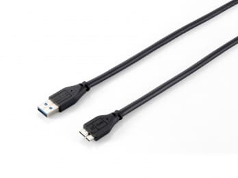 EQUIP CABO USB 3.0 A TO MICRO-B M 1.80MT PRETO