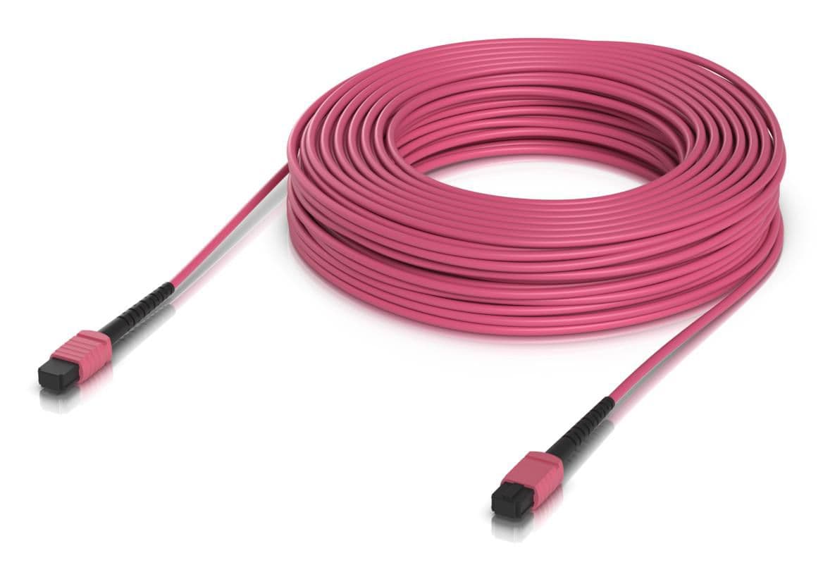 Ubiquiti Indoor OM4 multi-mode fiber patch cable with MPO-12 Type