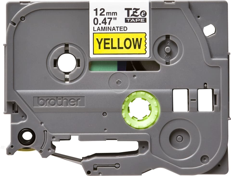 Brother TZe-631 - Auto-adesivo - preto em amarelo - Rolo (1,2 cm x 8 m) 1 cassete(s) fita laminada - para Brother PT-H110, P-Touch PT-D800, H200, P-Touch Cube PT-P300, P-Touch Cube Plus PT-P710