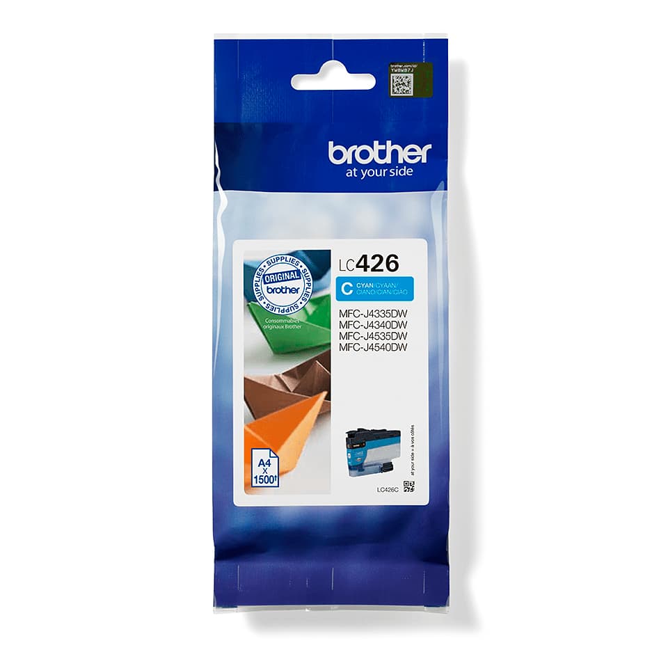 Brother LC426C - Alto Rendimento - azul cyan - original - tinteiro - para Brother MFC-J4335, MFC-J4340, MFC-J4540