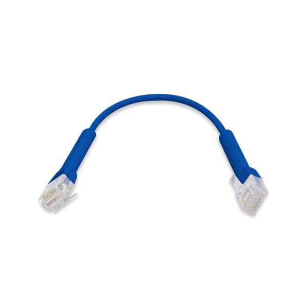 Ubiquiti UniFi - Cabo patch - RJ-45 (M) para RJ-45 (M) - 10 cm - 3 mm - CAT 6 - inicializado - azul (pacote de 50)