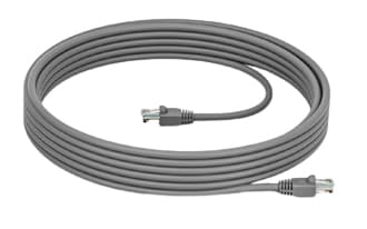 Logitech Cat5e Kit - Cabo patch - RJ-45 (M) para RJ-45 (M) - 7 m - SF/UTP - CAT 5e - grafite