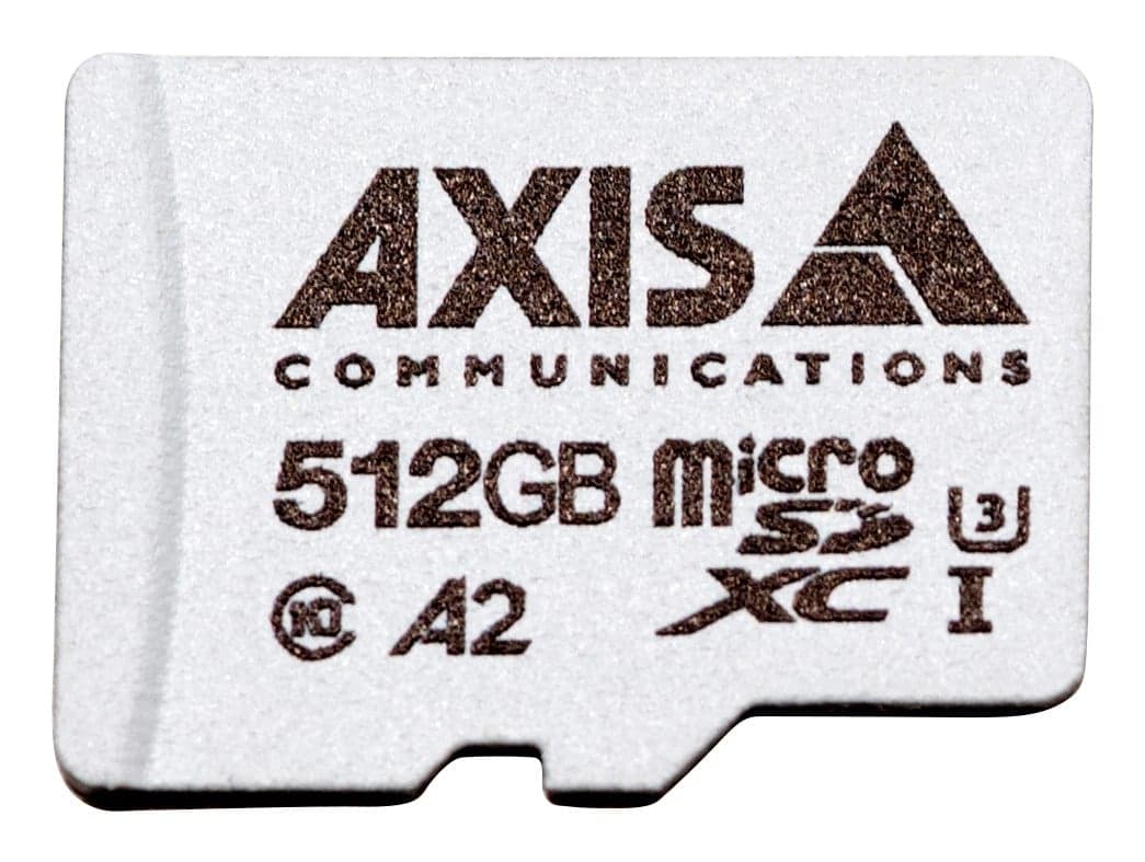 AXIS Surveillance - Cartão de memória flash (adaptador microSDXC para SD Incluído) - 512 GB - A2 / UHS-I U3 / Class10 - microSDXC UHS-I - para AXIS D3110, M3085, M3086, M5075, M7116, P3818, Q1656, Q1715, Q1942, Q6100, P37 Series