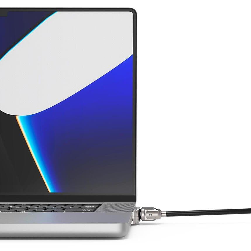 Compulocks Ledge Lock Adapter for MacBook Pro 16" M1, M2 & M3 with Keyed Cable Lock - Adaptador de trava de ranhura de segurança - com cadeado de chave - para Apple MacBook Pro 16 (M1, M2)