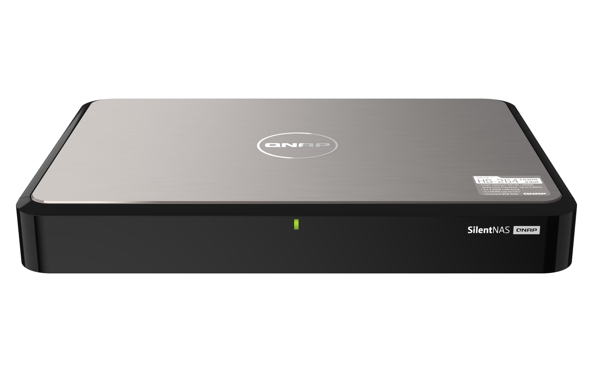 QNAP HS-264, Intel® Celeron®, 8 GB, 0 TB, QNAP Turbo System