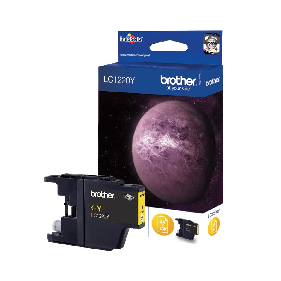 Brother LC1220Y - Amarelo - original - tinteiro - para Brother DCP-J525W, DCP-J725DW, DCP-J925DW, MyMio MFC-J825N